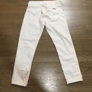 White Cropped Hudson Jean